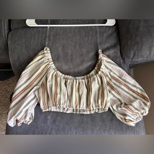 HYFVE Puff Sleeve Crop Top